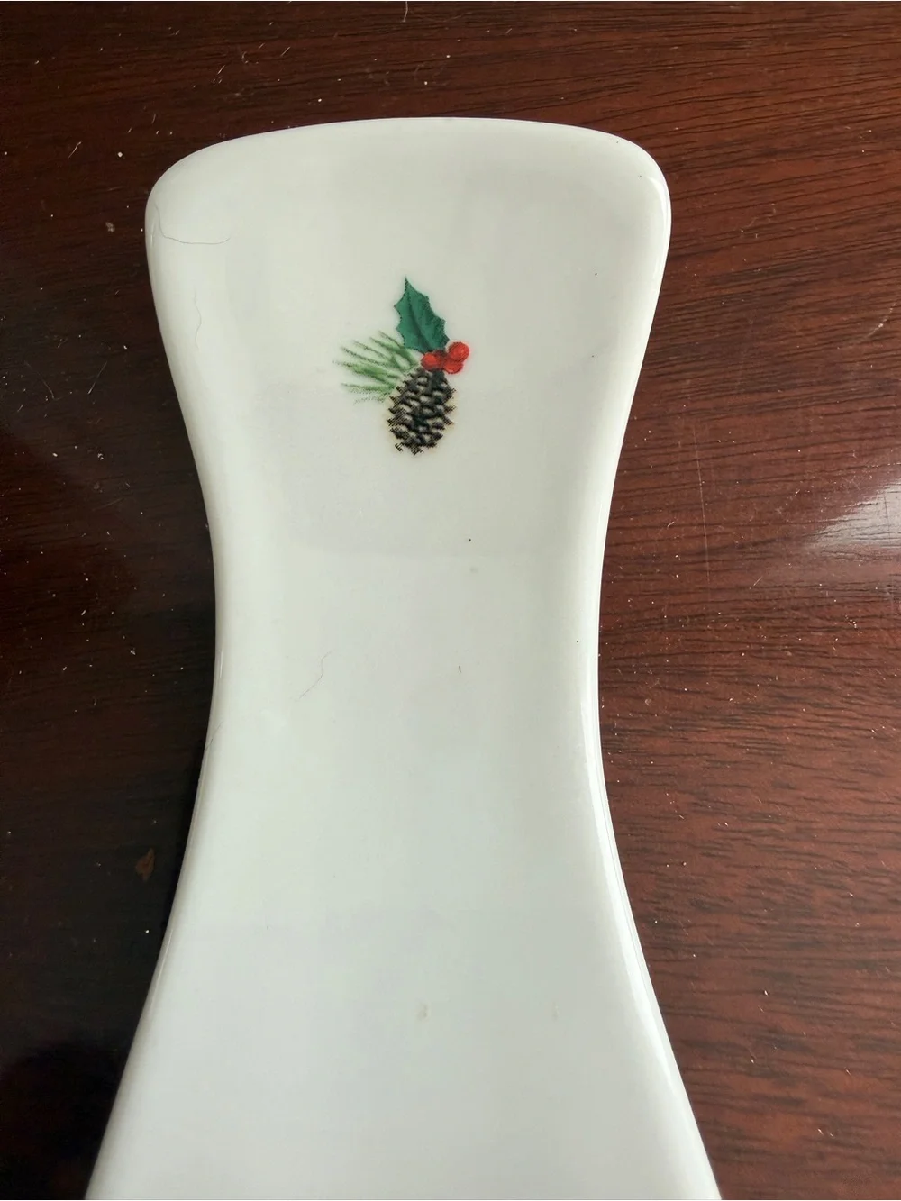 Royal Norfolk Ceramic Christmas holiday cardinal spoon rest